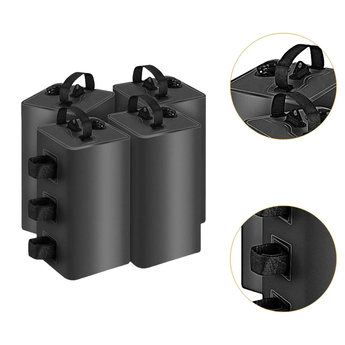 4-Pack Canopy Tent Leg Weight Bags – Sand & Water Anchor Canopy Weight Bags PLUSH