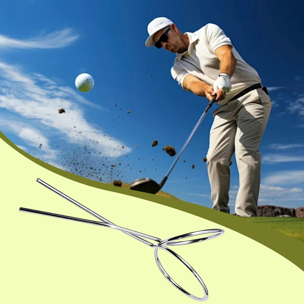 Stainless Steel Golf Ball Retriever Clamp & Pickup Tool Golf Ball Retriever PLUSH