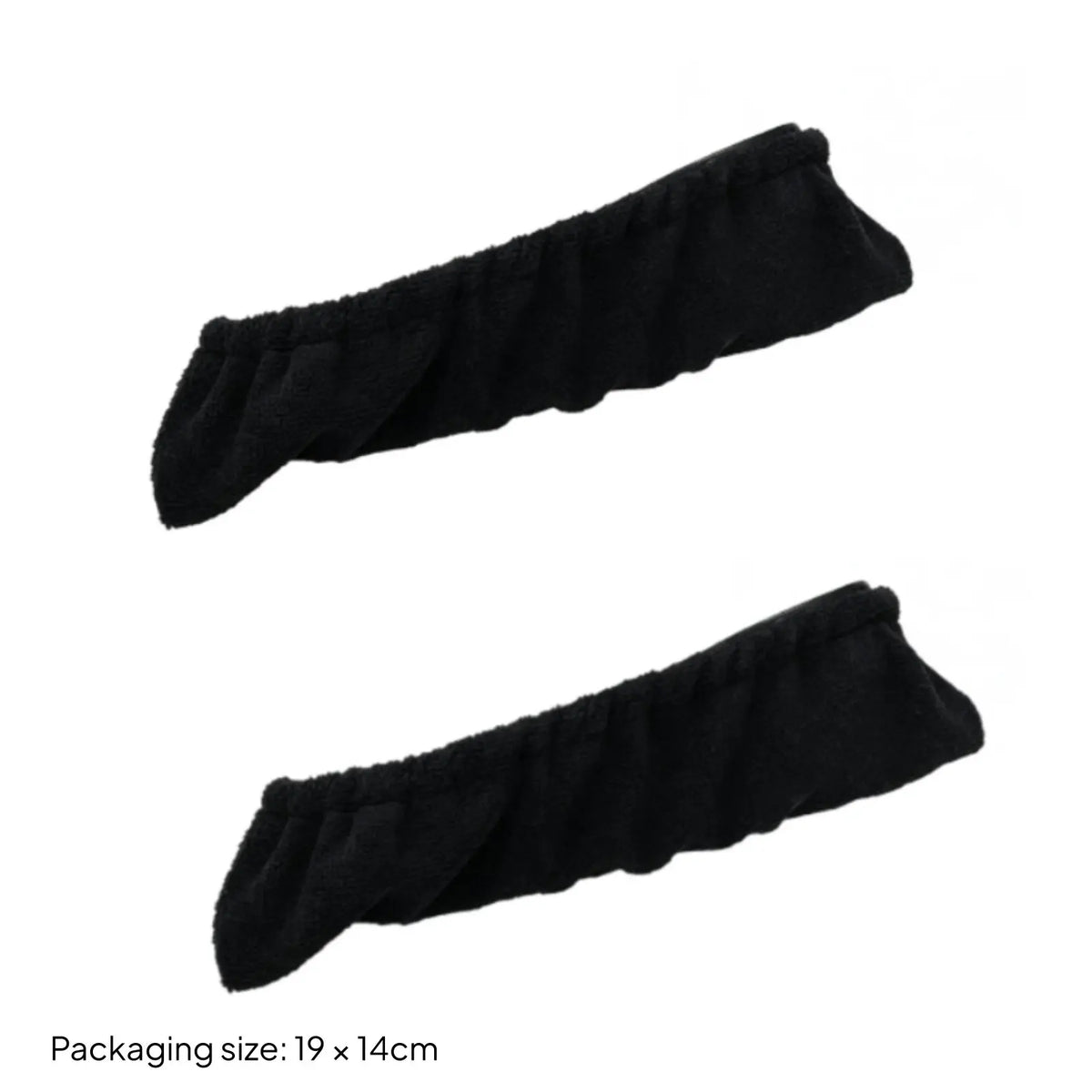 Flannel Ice Skate Blade Covers – Hockey & Figure Skate Guards Skate Blade Guards PLUSH B-Black