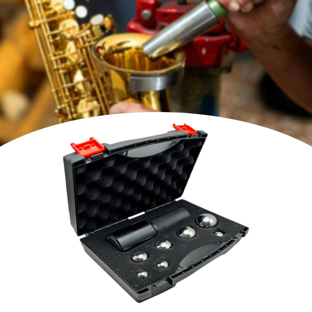 Brass Instrument Dent Repair Kit – 7-Ball Set with Storage Box Instrument Repair Kit PLUSH