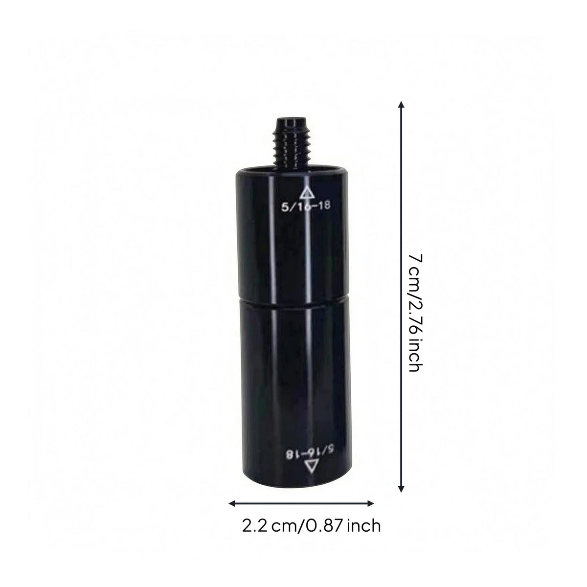Aluminum Pool Cue Connector – Billiard Cue Center Adapter Joiner Cue Connector Adapter PLUSH 51618 Thread