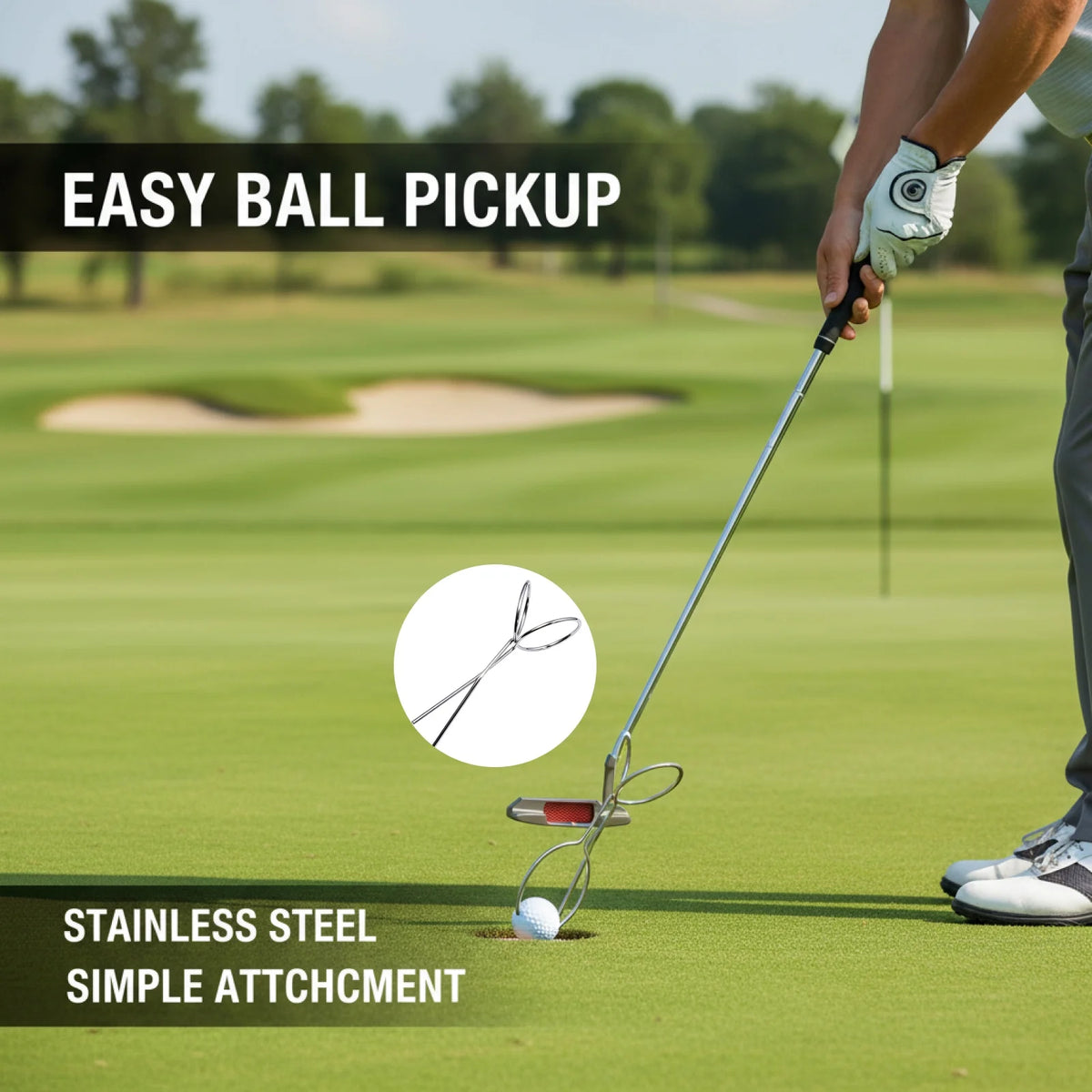 Stainless Steel Golf Ball Retriever Clamp & Pickup Tool Golf Ball Retriever PLUSH Default Title