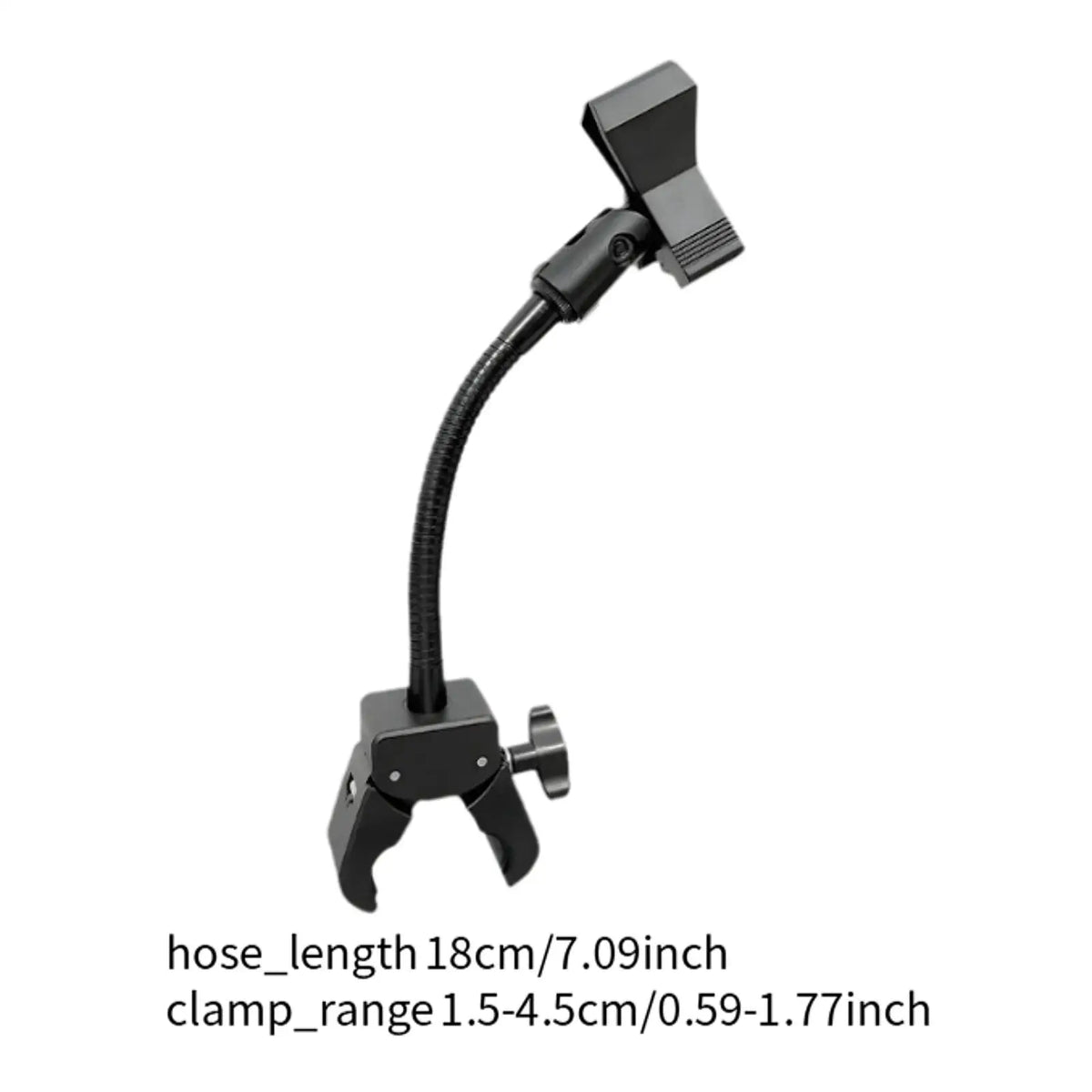 Gooseneck Microphone Holder – 360° Adjustable Clip-On Mic Stand Microphone Stand PLUSH For 15 to 50mm