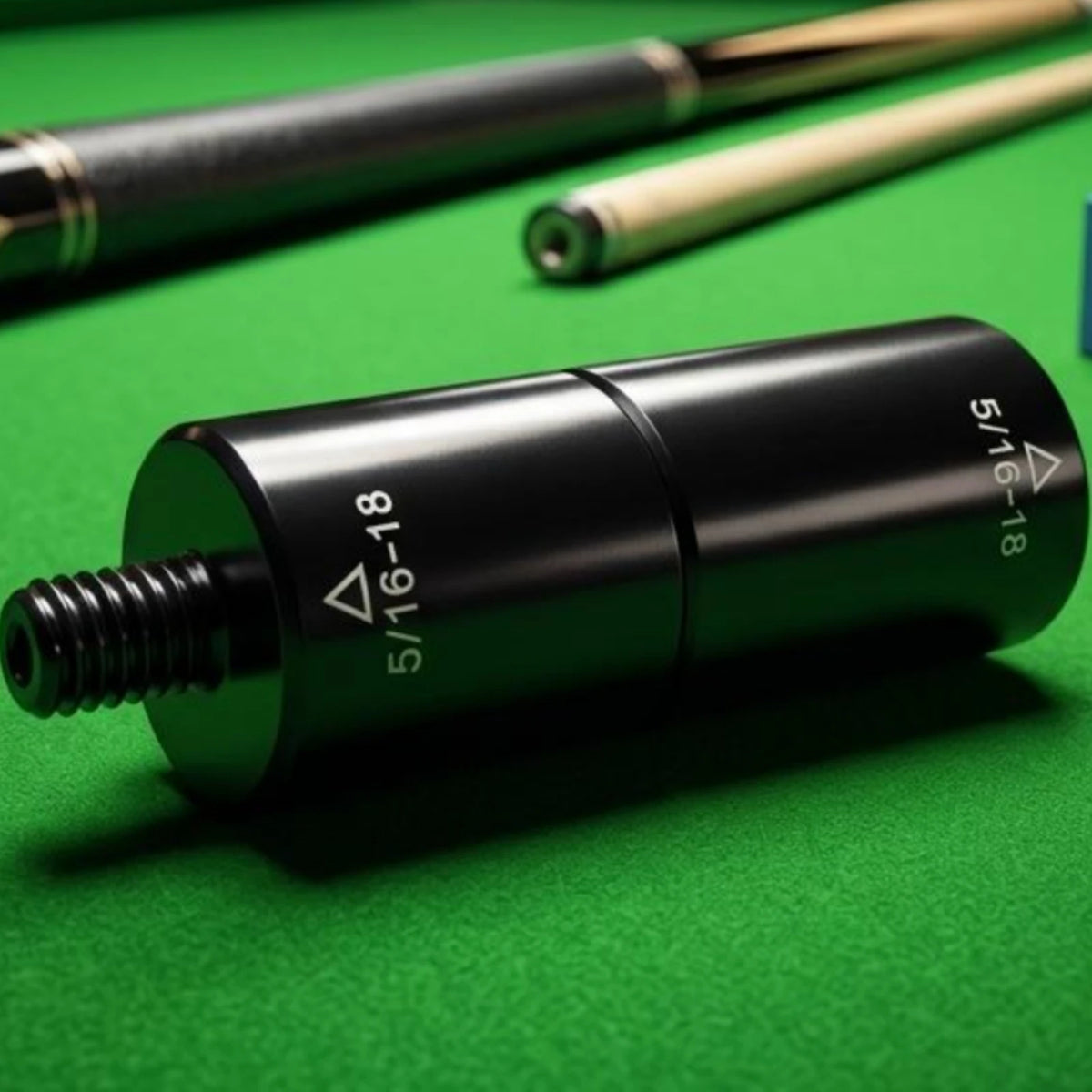 Aluminum Pool Cue Connector – Billiard Cue Center Adapter Joiner Cue Connector Adapter PLUSH