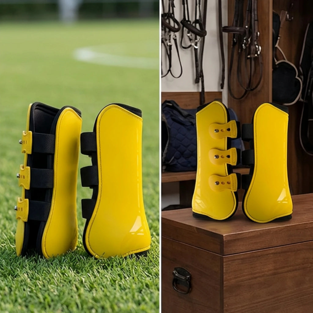 Horse Front Leg Tendon Boots – Adjustable Equestrian Guard Horse Tendon Boots PLUSH