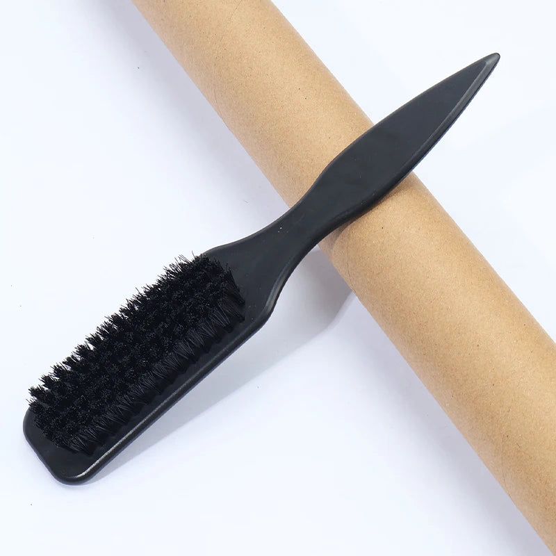 Slick Back Hair Brush – Edge Control, Ponytail & Bun Styling Hair Styling Brush PLUSH black