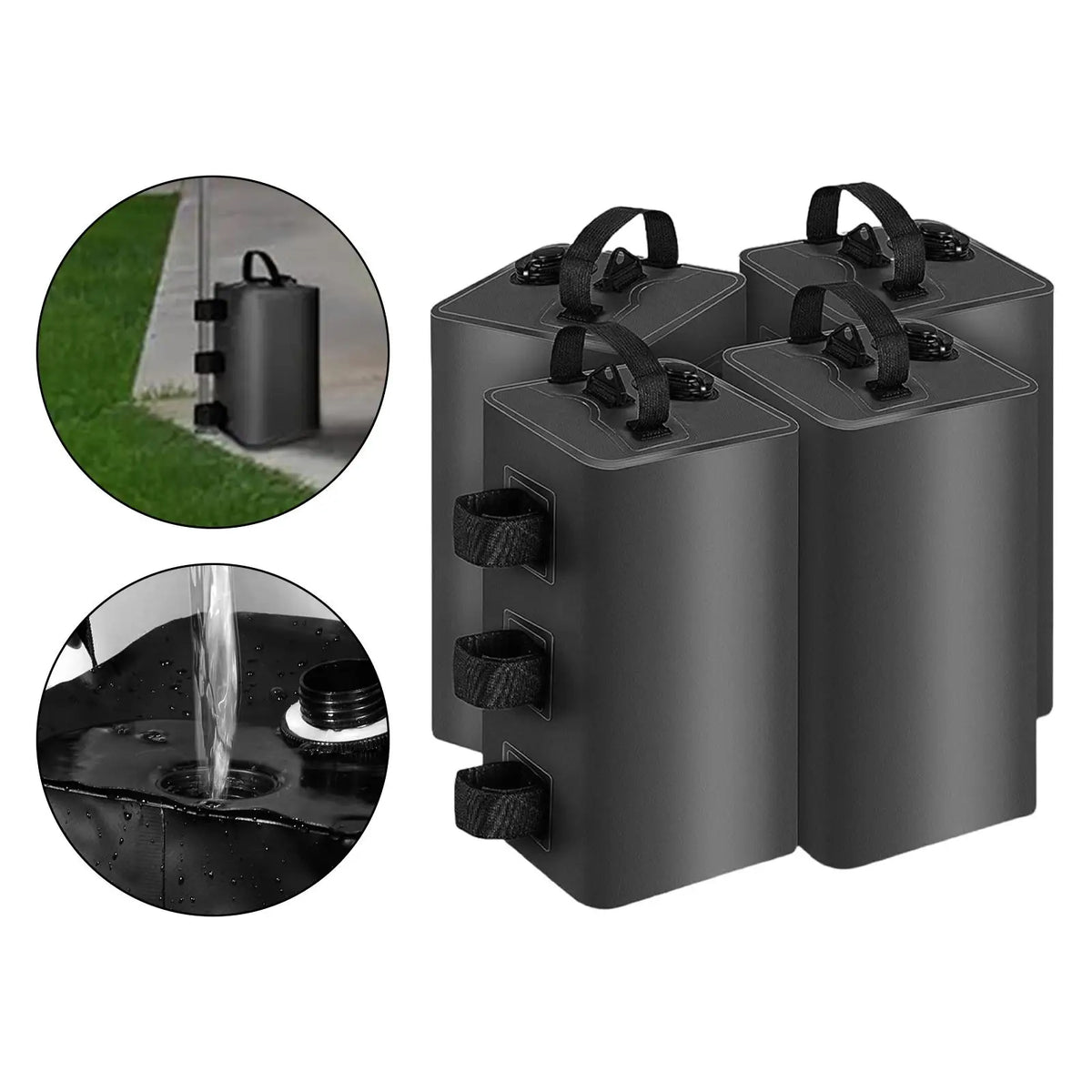 4-Pack Canopy Tent Leg Weight Bags – Sand & Water Anchor Canopy Weight Bags PLUSH