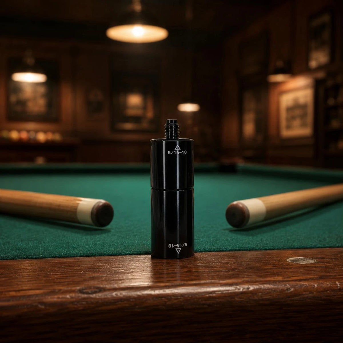 Aluminum Pool Cue Connector – Billiard Cue Center Adapter Joiner Cue Connector Adapter PLUSH