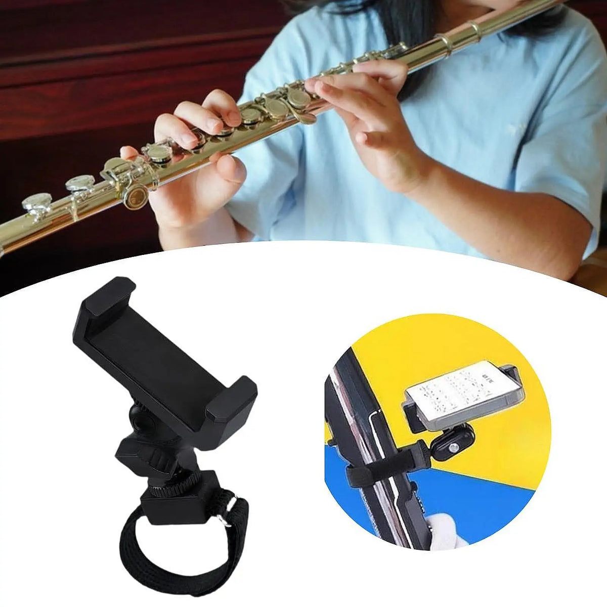 Trumpet Lyre Phone & Music Clip Stand – Wind Instruments Instrument Lyre Stand PLUSH