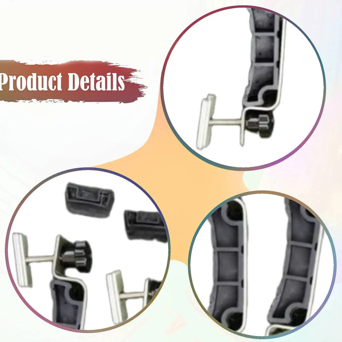 4-Pack Rooftop Tent Mounting Clips – Steel Hardware Kit Tent Mounting Hardware PLUSH
