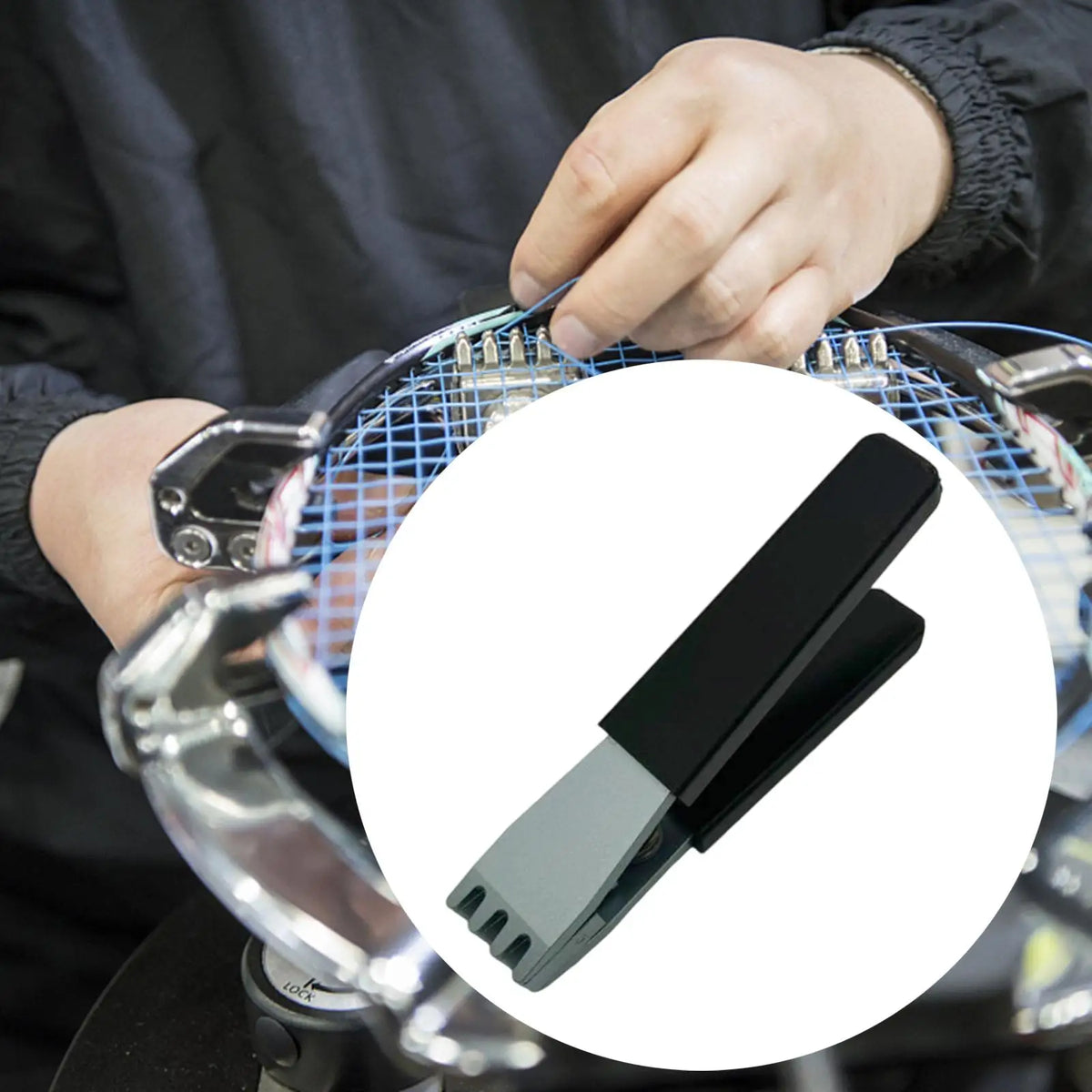 Racket Flying Clamp Stringing Tool – Tennis Badminton Squash Racket Stringing Clamp PLUSH