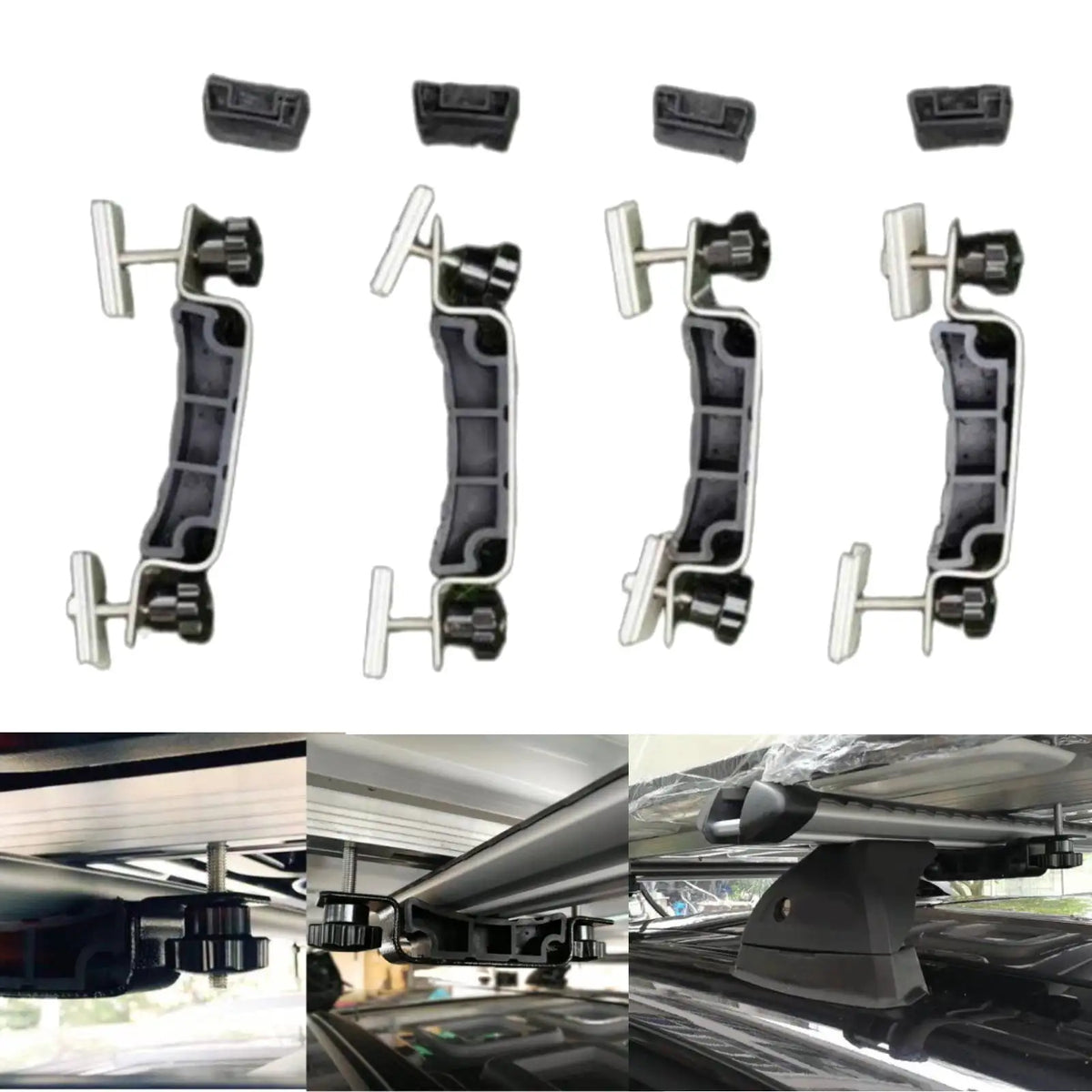 4-Pack Rooftop Tent Mounting Clips – Steel Hardware Kit Tent Mounting Hardware PLUSH