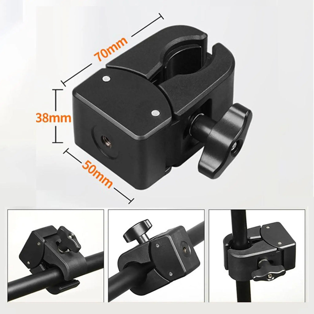 Gooseneck Microphone Holder – 360° Adjustable Clip-On Mic Stand Microphone Stand PLUSH