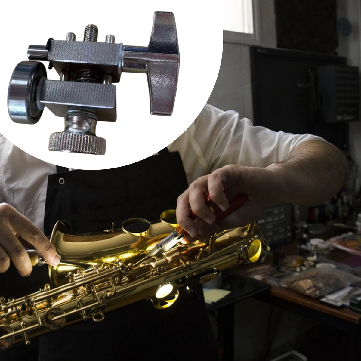 Saxophone Mouthpiece Thinning Tool – Alto & Tenor | Tooyful Instrument Repair Tool PLUSH