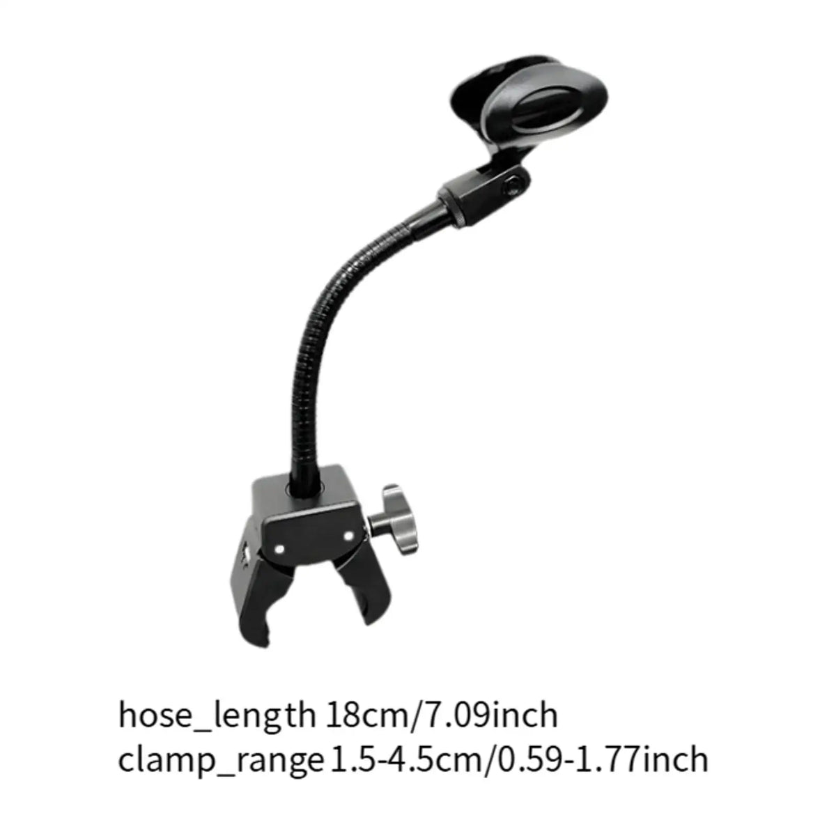 Gooseneck Microphone Holder – 360° Adjustable Clip-On Mic Stand Microphone Stand PLUSH For 28 to 40mm