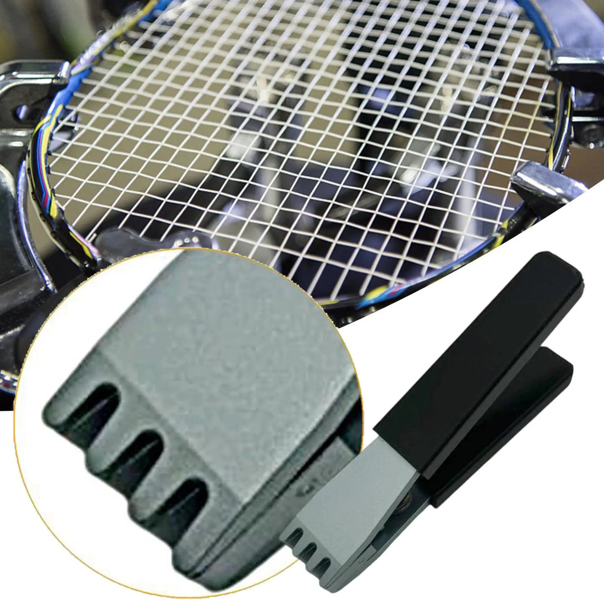 Racket Flying Clamp Stringing Tool – Tennis Badminton Squash Racket Stringing Clamp PLUSH