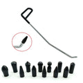 Paintless Dent Repair Kit – Hook Push Rods & Hail Puller Set Dent Repair Kit PLUSH WHITE