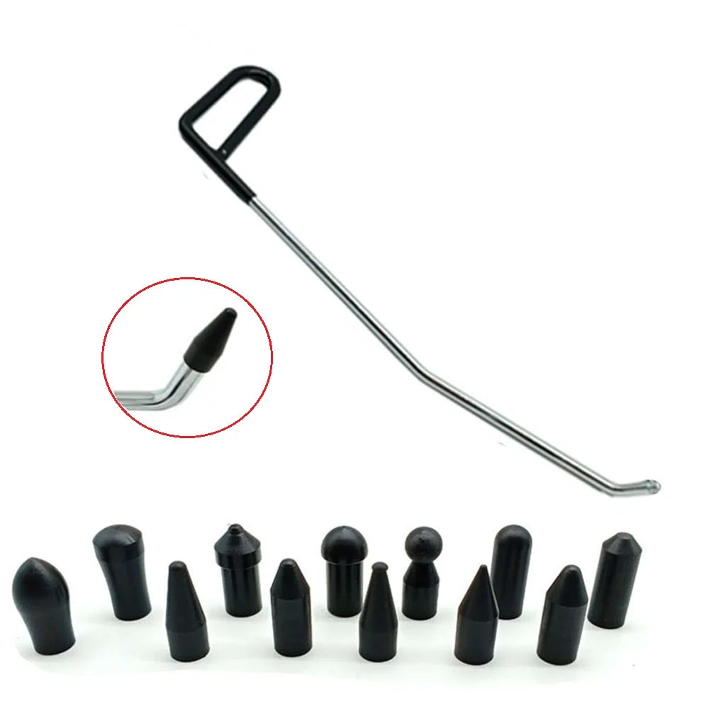 Paintless Dent Repair Kit – Hook Push Rods & Hail Puller Set Dent Repair Kit PLUSH WHITE