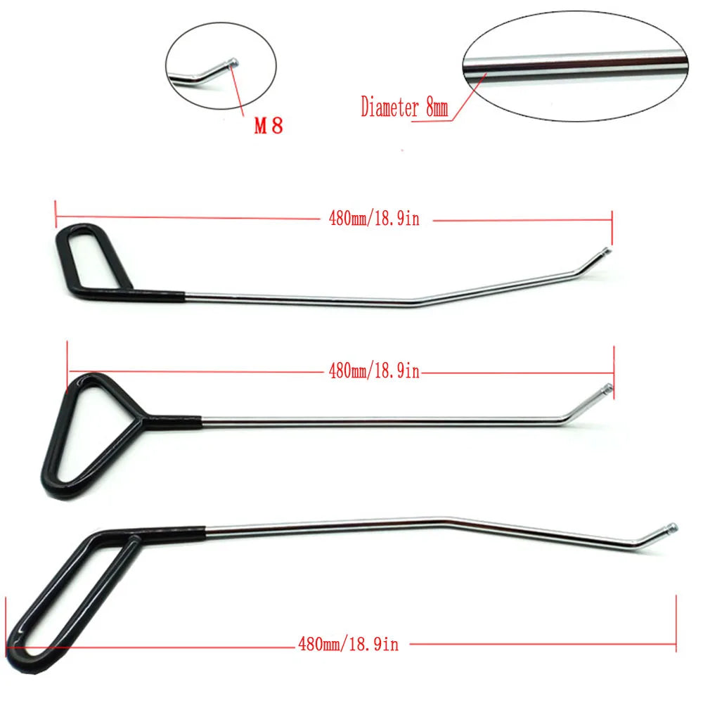 Paintless Dent Repair Kit – Hook Push Rods & Hail Puller Set Dent Repair Kit PLUSH