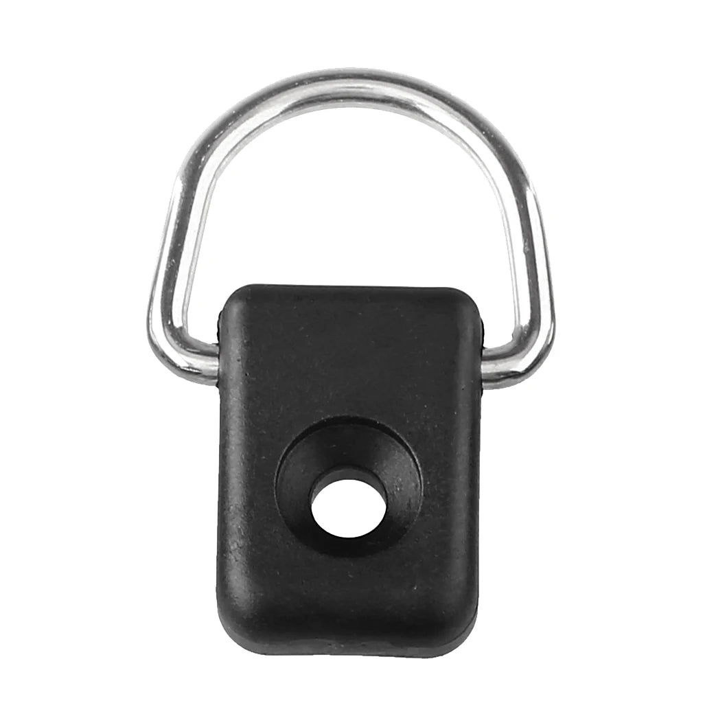 12pcs Black Kayak Canoe D Ring Outfitting Kit – Nylon & Steel Kayak D Ring Kit PLUSH