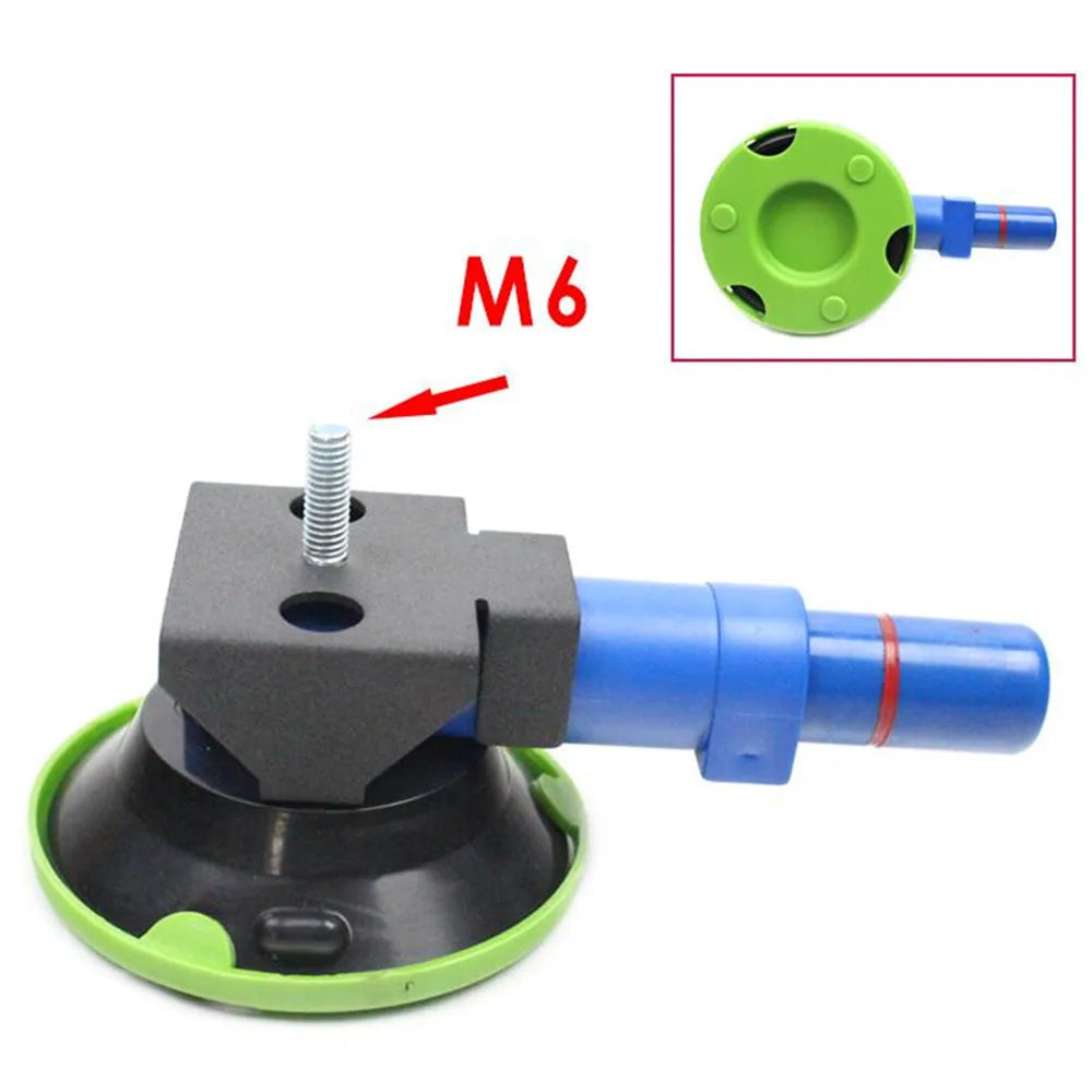 6" Vacuum Suction Cup M6 Threaded Stud & Hand Pump | Glass Mount Vacuum Suction Cup PLUSH
