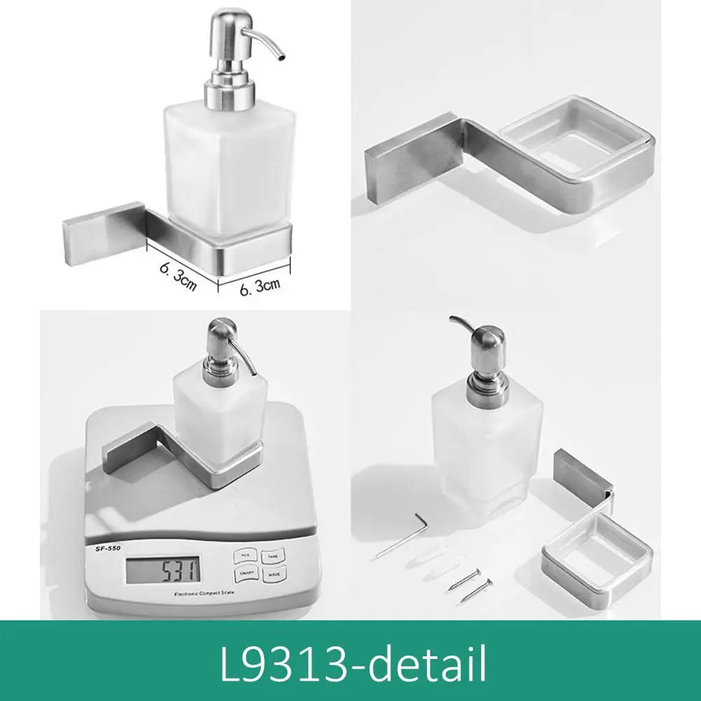 Wall Mounted Brushed Nickel Stainless Steel Soap Dispenser Soap Dispenser PLUSH