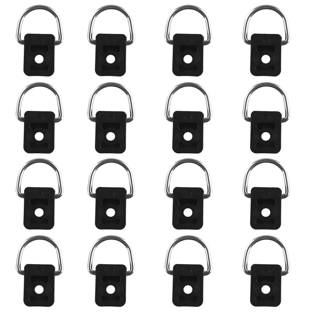 12pcs Black Kayak Canoe D Ring Outfitting Kit – Nylon & Steel Kayak D Ring Kit PLUSH China Mainland
