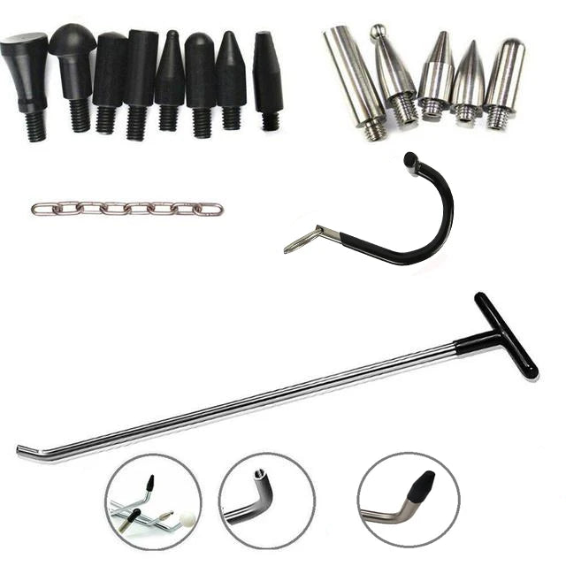 Paintless Dent Repair Rods Set – Car Dent Removal Kit Dent Repair Tool Kit PLUSH 34