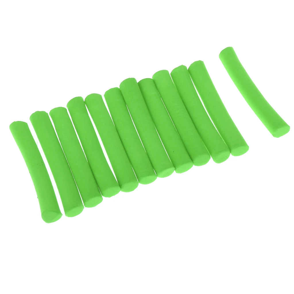 EVA Carp Fishing Foam Sticks | Zig Rig Pop-Up Baits 12pk Fishing Foam Bait PLUSH Green China Mainland