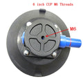 6" Vacuum Suction Cup M6 Threaded Stud & Hand Pump | Glass Mount Vacuum Suction Cup PLUSH 6 inch Cup Threads