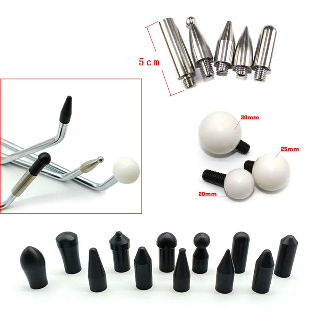 Paintless Dent Repair Kit – Hook Push Rods & Hail Puller Set Dent Repair Kit PLUSH