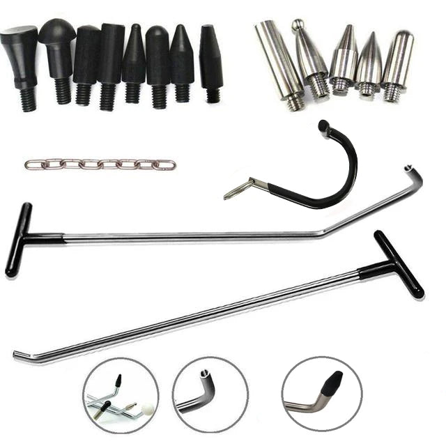 Paintless Dent Repair Rods Set – Car Dent Removal Kit Dent Repair Tool Kit PLUSH 50