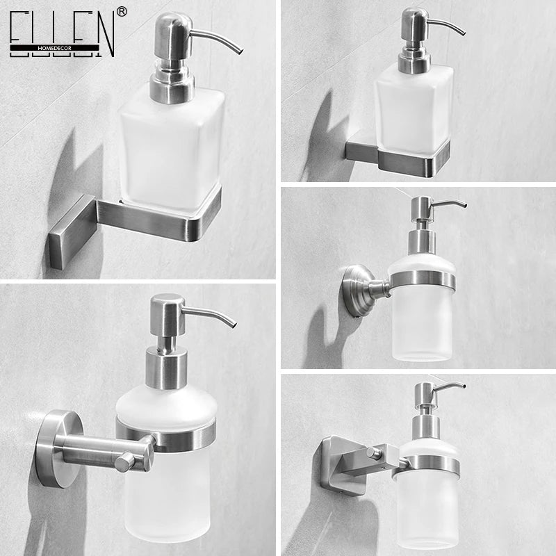 Wall Mounted Brushed Nickel Stainless Steel Soap Dispenser Soap Dispenser PLUSH