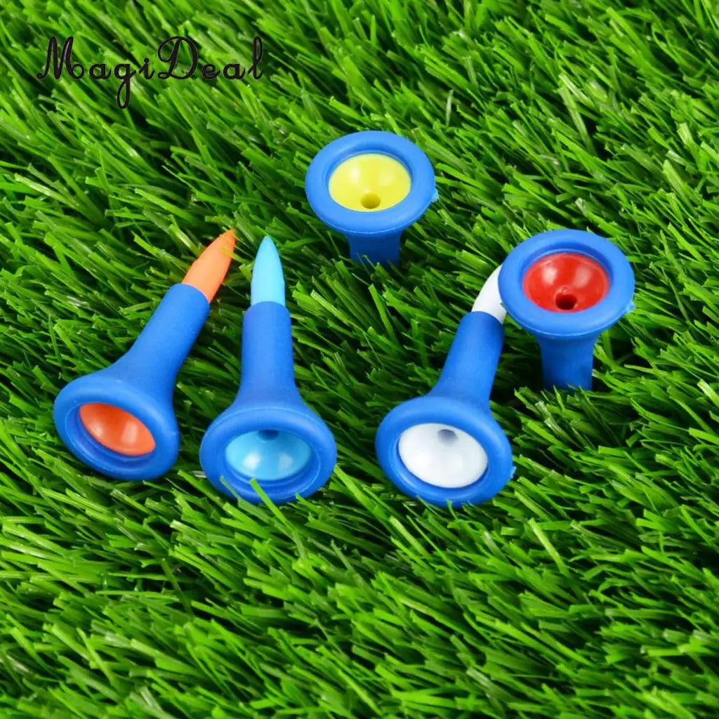 MagiDeal Rubber Cushion Top Golf Tees 5-Pack – Mixed Sizes Golf Tees Set PLUSH Default Title