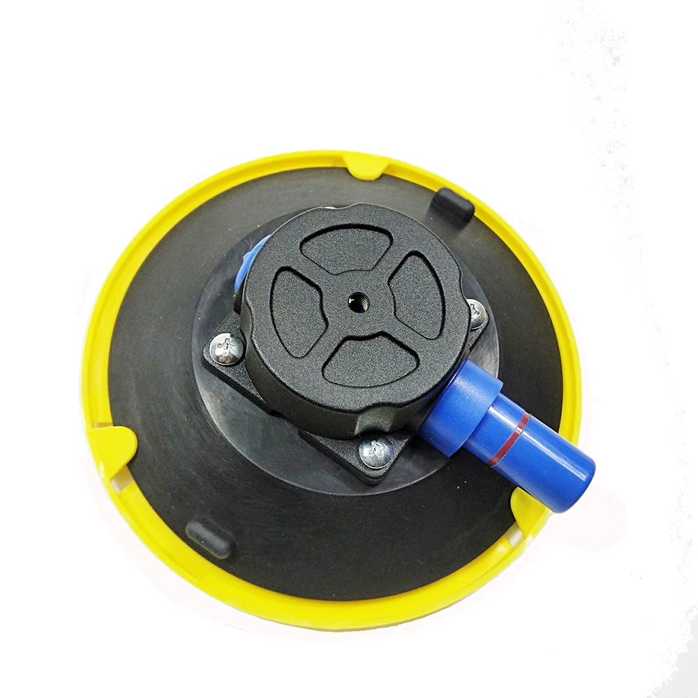 6" Vacuum Suction Cup M6 Threaded Stud & Hand Pump | Glass Mount Vacuum Suction Cup PLUSH