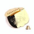 Vintage Gold Mandolin Tailpiece Replacement with Screws Mandolin Tailpiece PLUSH China Mainland