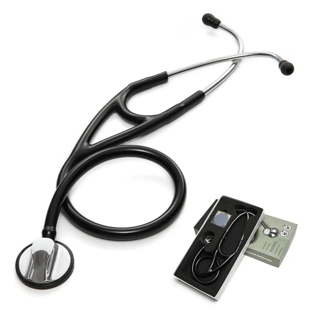 Professional Single Head Cardiology Stethoscope – Doctor & Student Medical Stethoscope PLUSH Sliver
