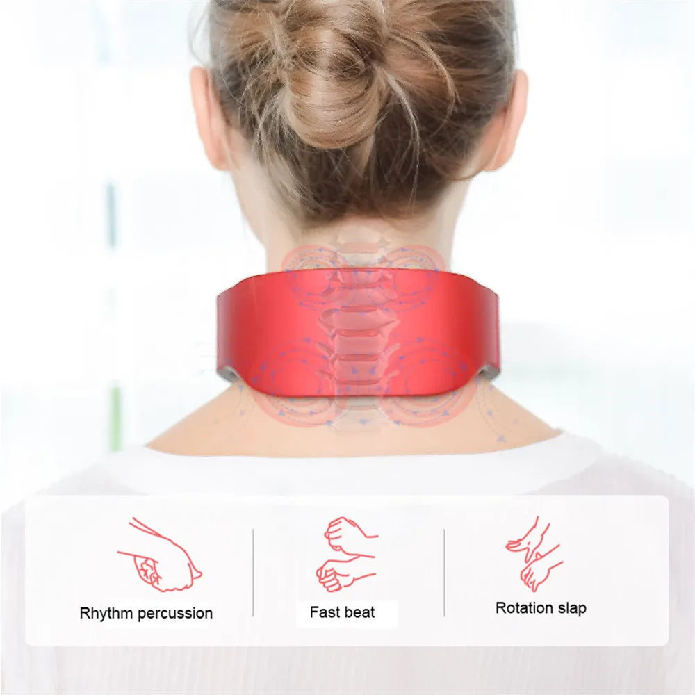 Electric Neck & Shoulder Pulse Massager – 6 Modes 9 Levels Neck Pulse Massager PLUSH