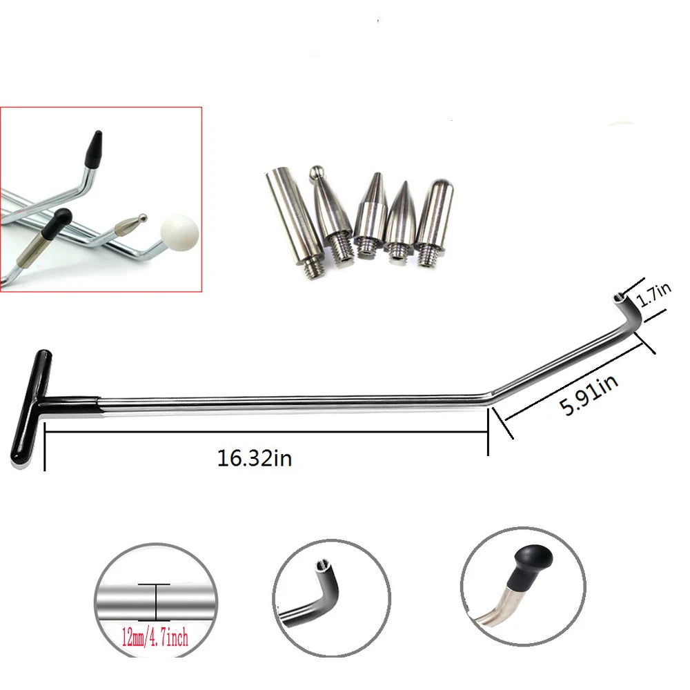 Paintless Dent Repair Rods Set – Car Dent Removal Kit Dent Repair Tool Kit PLUSH
