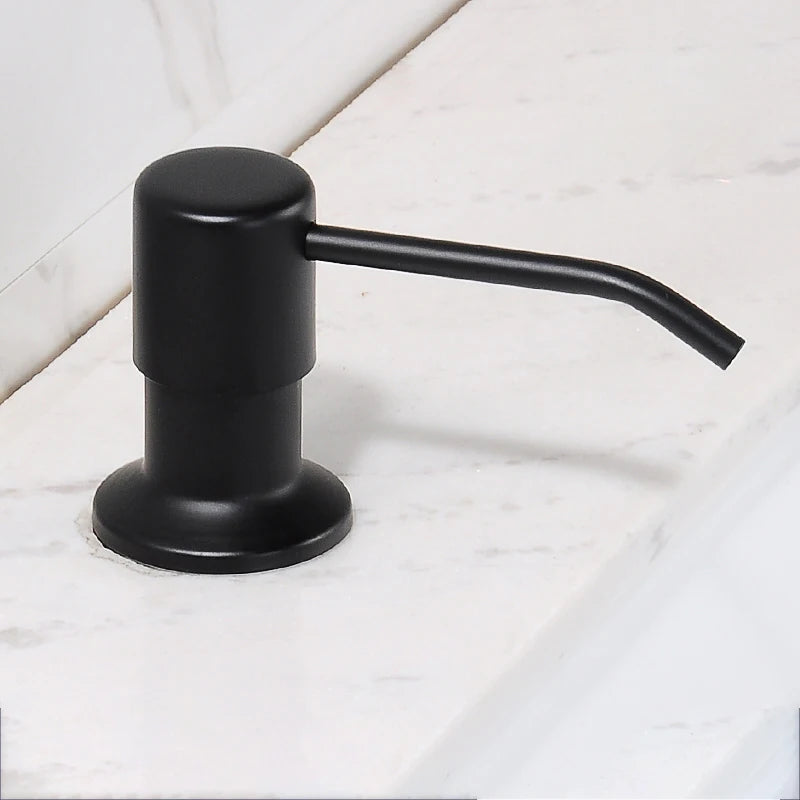Stainless Steel Kitchen Sink Countertop Soap Dispenser Soap Dispenser PLUSH Black
