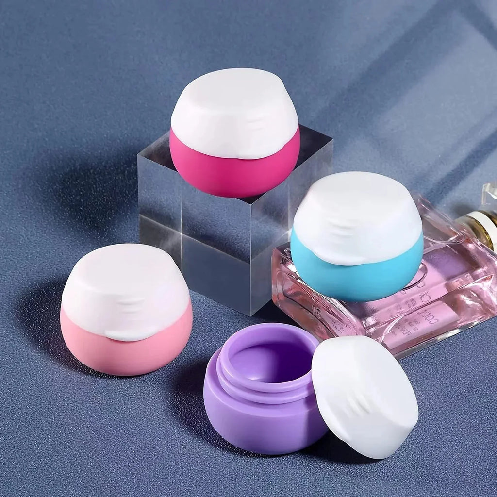25ml Silicone Travel Cosmetic Jar – Refillable Cream Container Travel Cosmetic Jar PLUSH