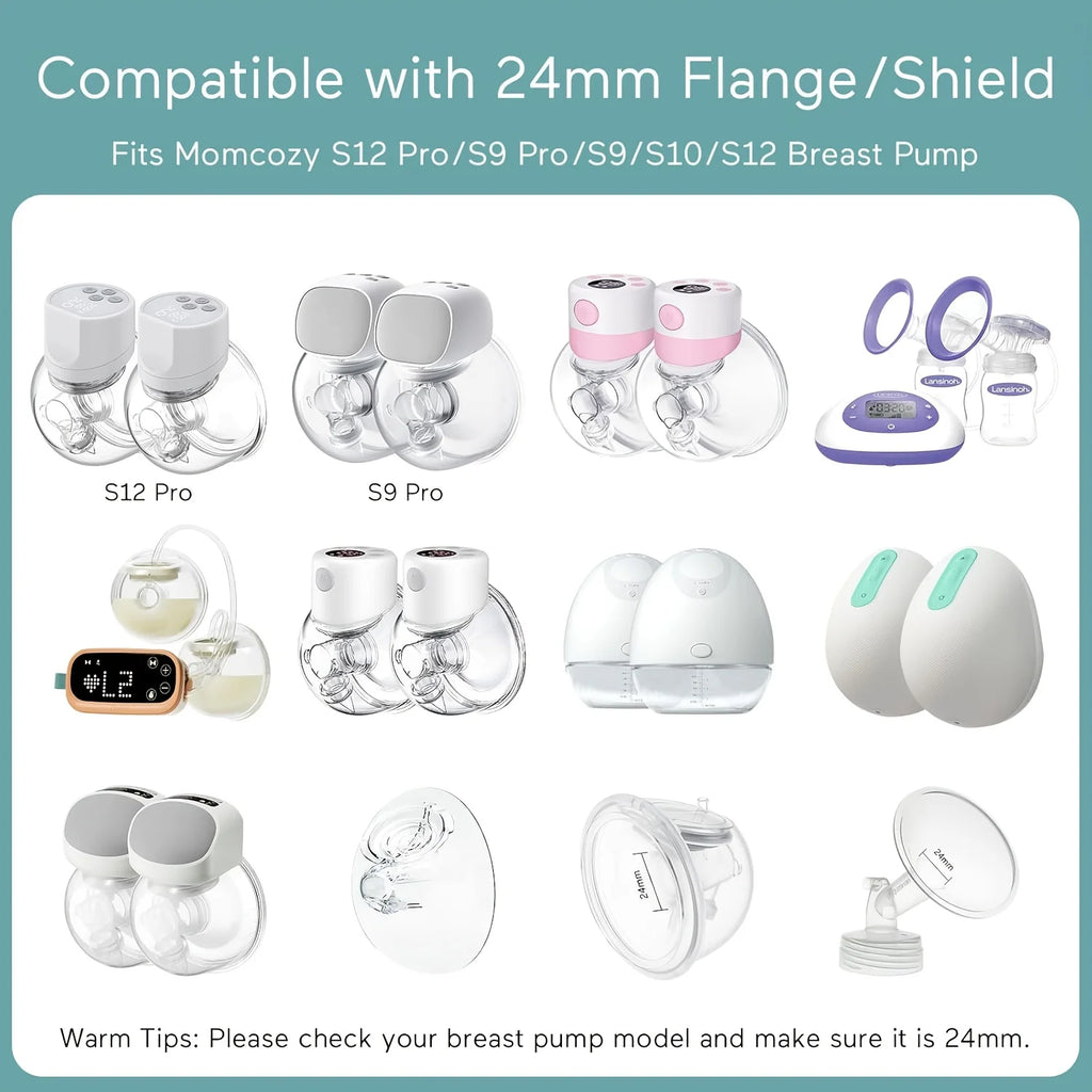 Silicone Flange Sizing Kit 5pcs 13–21mm for 24mm Breast Pumps Breast Pump Accessory PLUSH