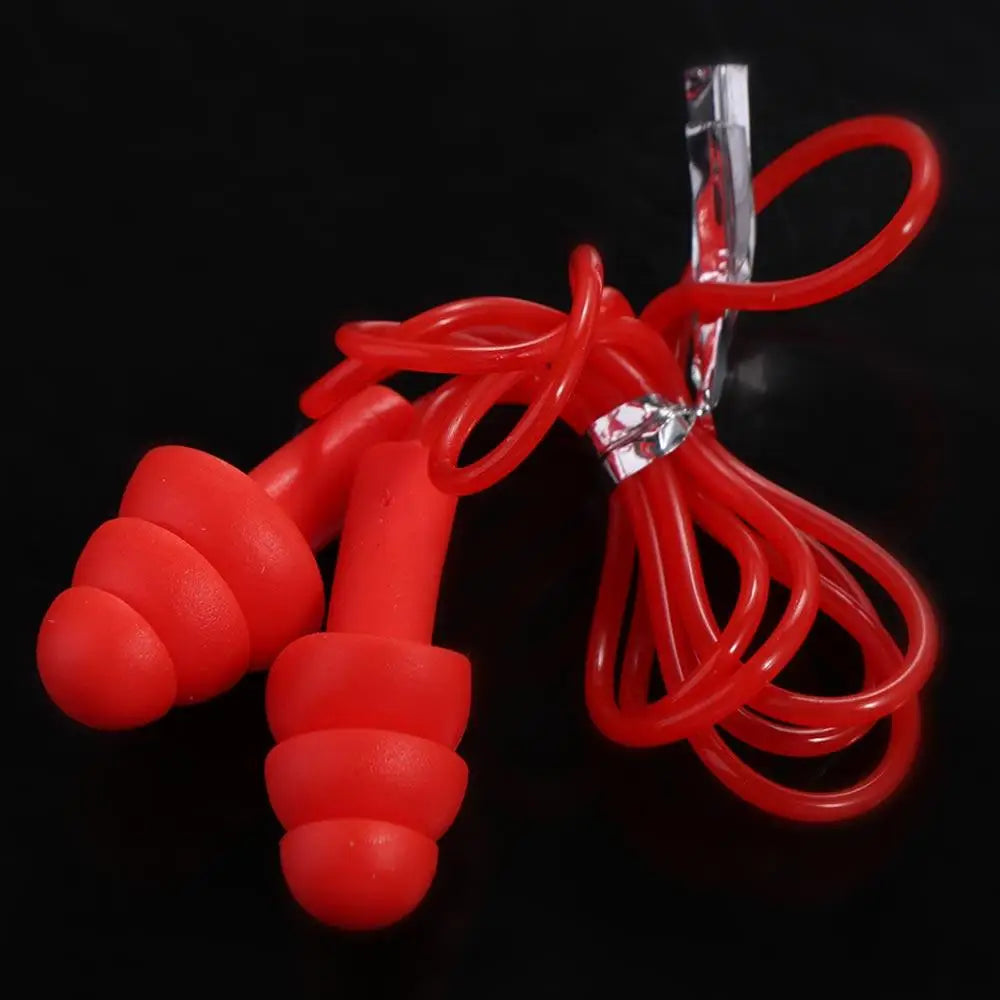 Silicone Ear Plugs & Nose Clip Set – Diving, Surf & Shower Swim Ear Plugs PLUSH