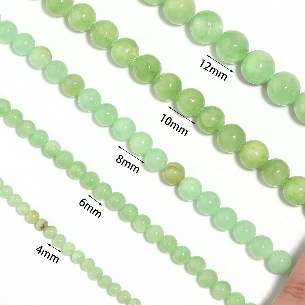 Cyan Natural Stone Round Spacer Beads – DIY Jewelry Making Natural Stone Beads PLUSH