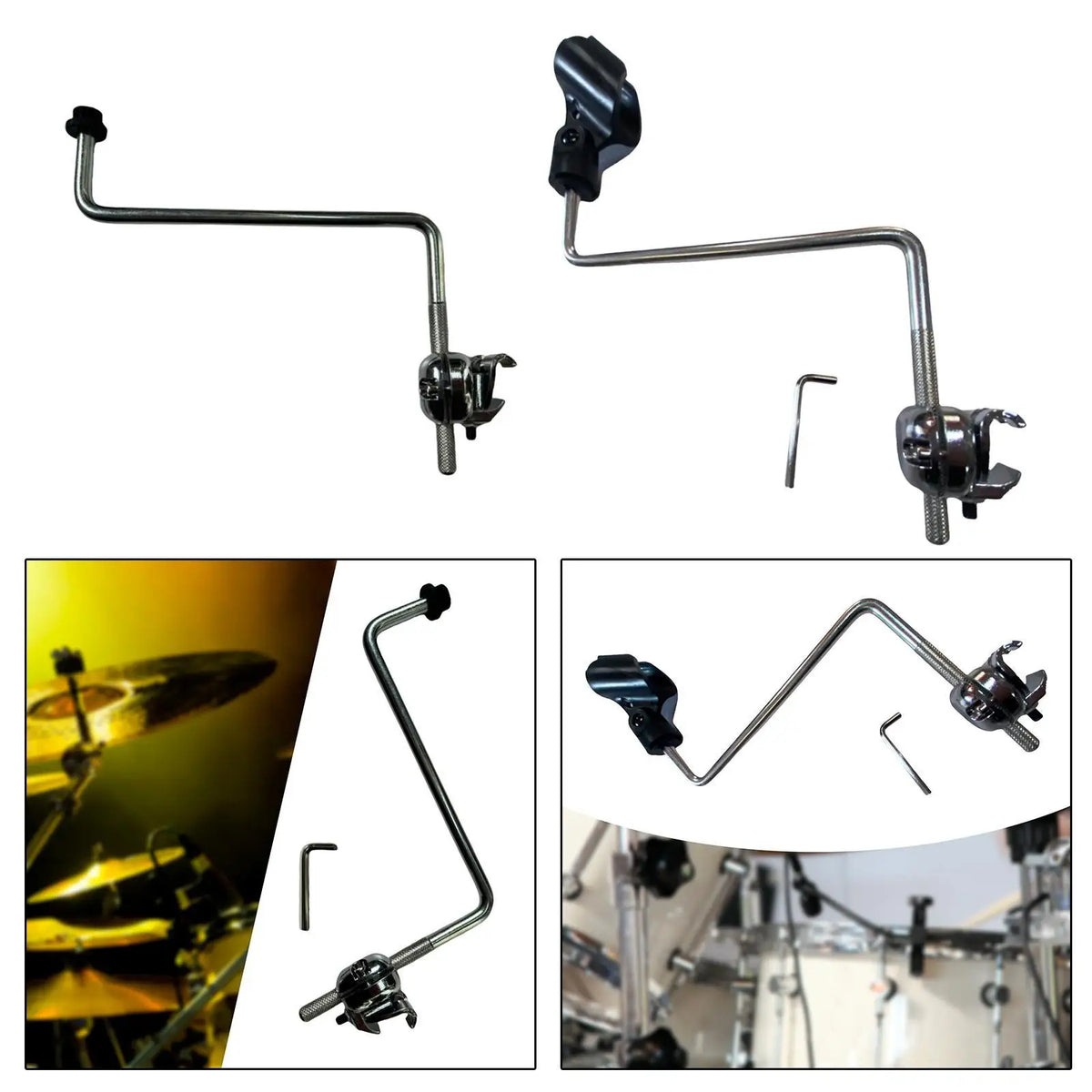 Steel Drum Microphone Mount Adjustable Percussion Mic Stand Drum Mic Mount PLUSH
