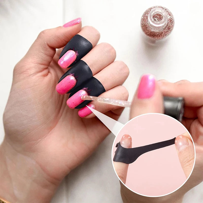 U-Shape Nail Polish Overflow Stickers – Skin Guard 10-50pcs Nail Art Accessory PLUSH