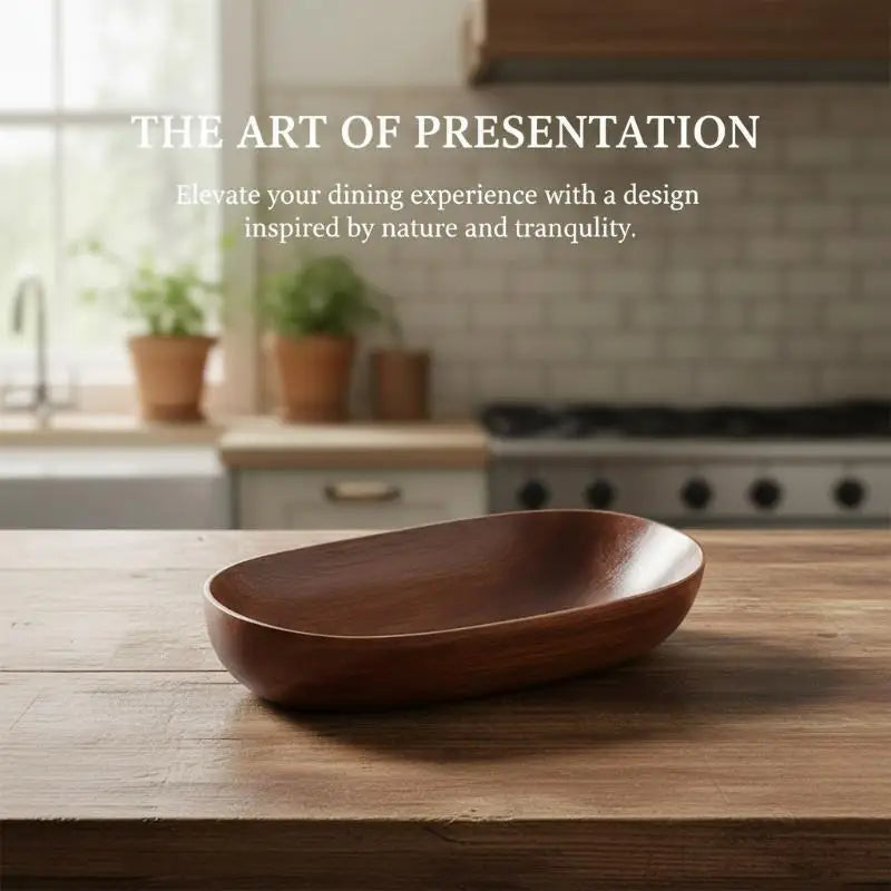 Handcrafted Wooden Boat Bowl – Serving Tray & Organizer Decorative Wood Bowl PLUSH