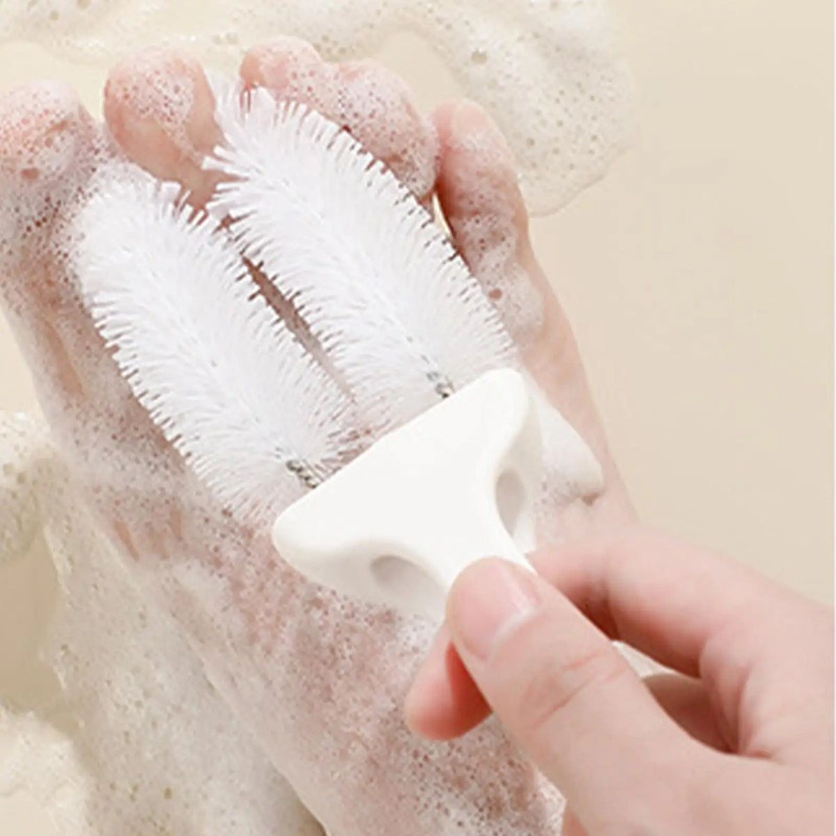 Portable Toe Scrubber Brush – Shower Foot Cleaning Tool Foot Scrubber Brush PLUSH
