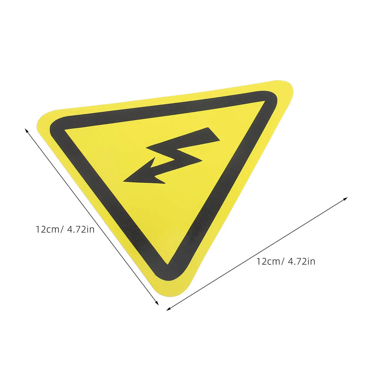 High Voltage Warning Labels 4Pcs – Electric Hazard Triangle Signs Safety Warning Labels PLUSH