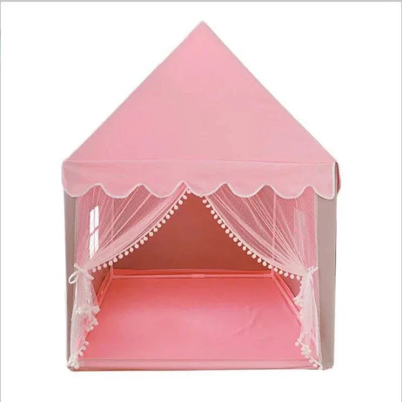 Foldable Kids Play Tent – Girls Princess Castle Tipi Kids Play Tent PLUSH